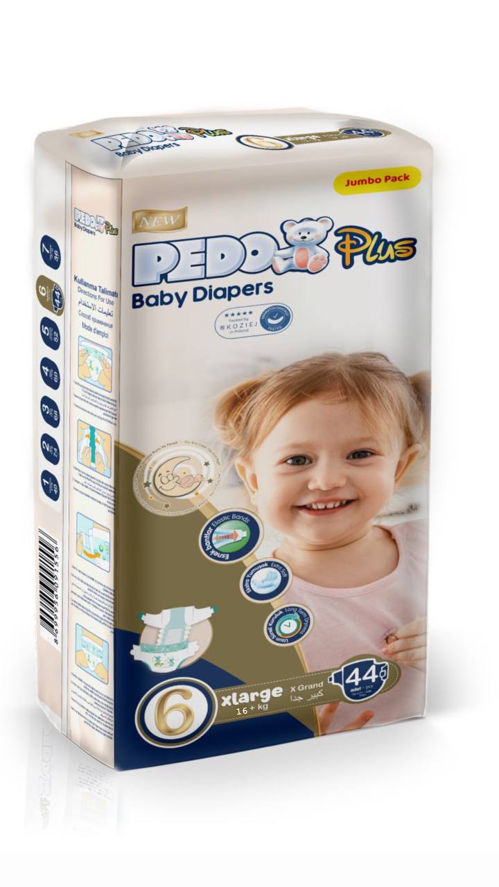 Дитячі підгузки ТМ Pedo XLarge(16+кг),44шт